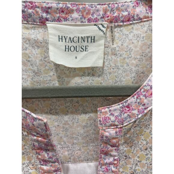 Hyacinth House Tuckernuck Multi Pink Floral Hana Mini Dress Sz S - Picture 3 of 11